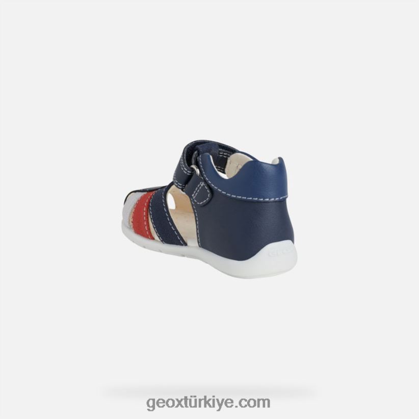 elthan erkek bebek koyu lacivert/kırmızı Geox B60TP61484