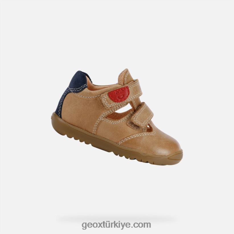 erkek bebek karamel/lacivert Geox B60TP61590