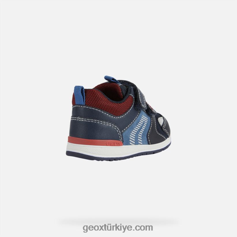 rishon erkek bebek koyu lacivert/koyu kırmızı Geox B60TP61615