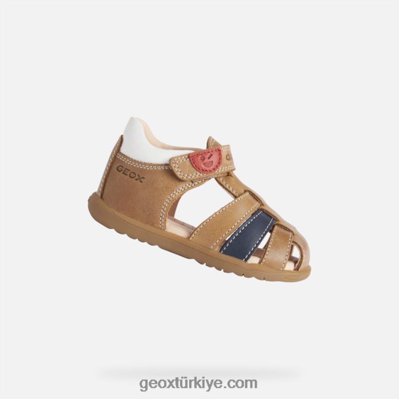 sandal machia bebek karamel Geox B60TP61505