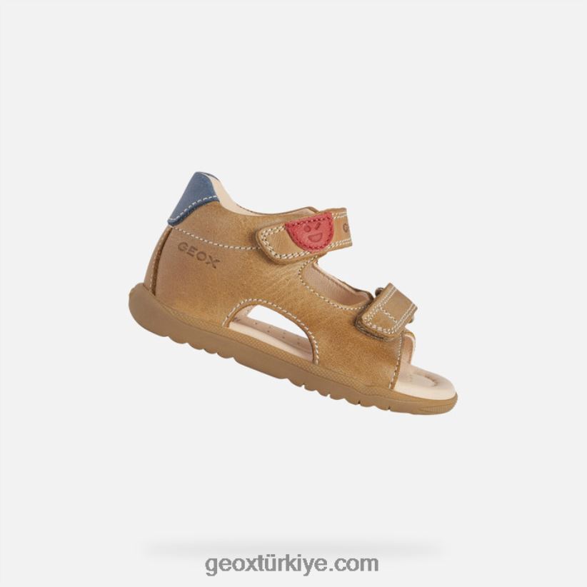 sandal machia bebek karamel Geox B60TP62022