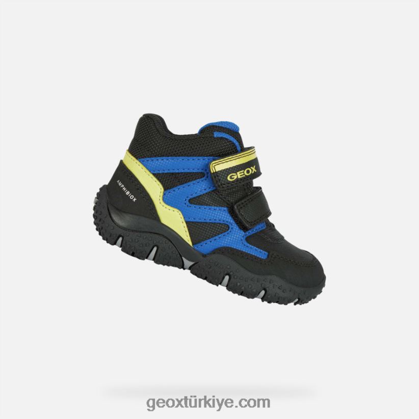 baltık abx yürümeye başlayan çocuk siyah/kireç Geox B60TP61568