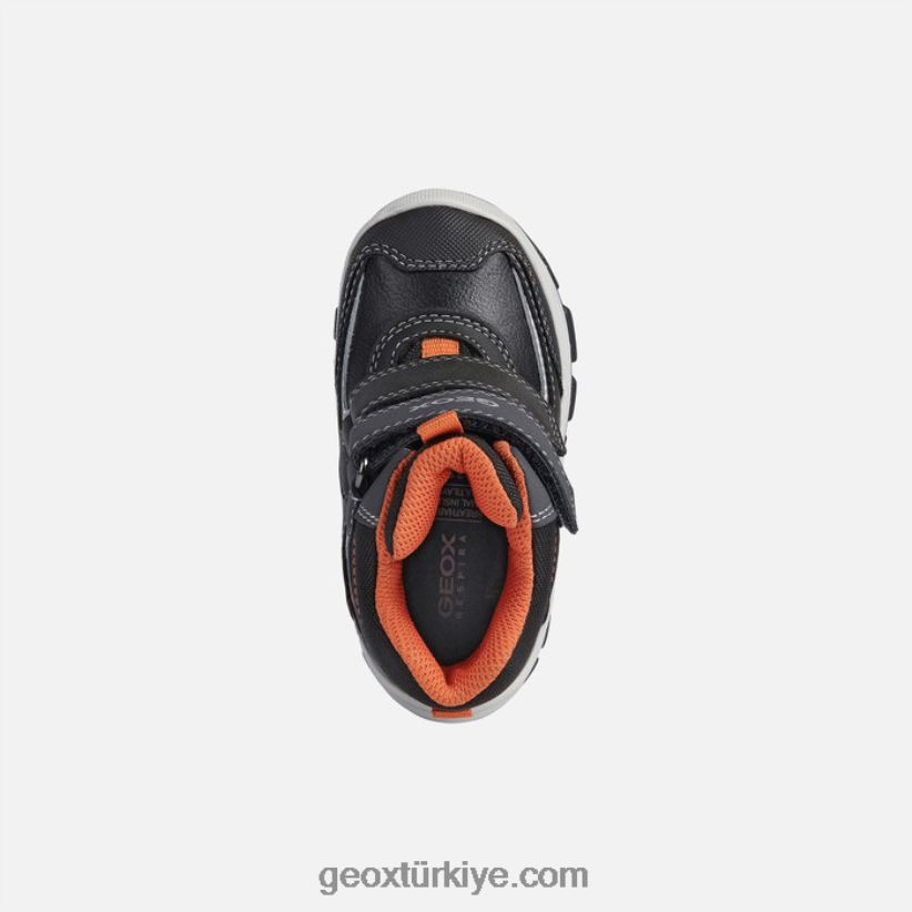 flafil yürümeye başlayan çocuk siyah/turuncu Geox B60TP61633
