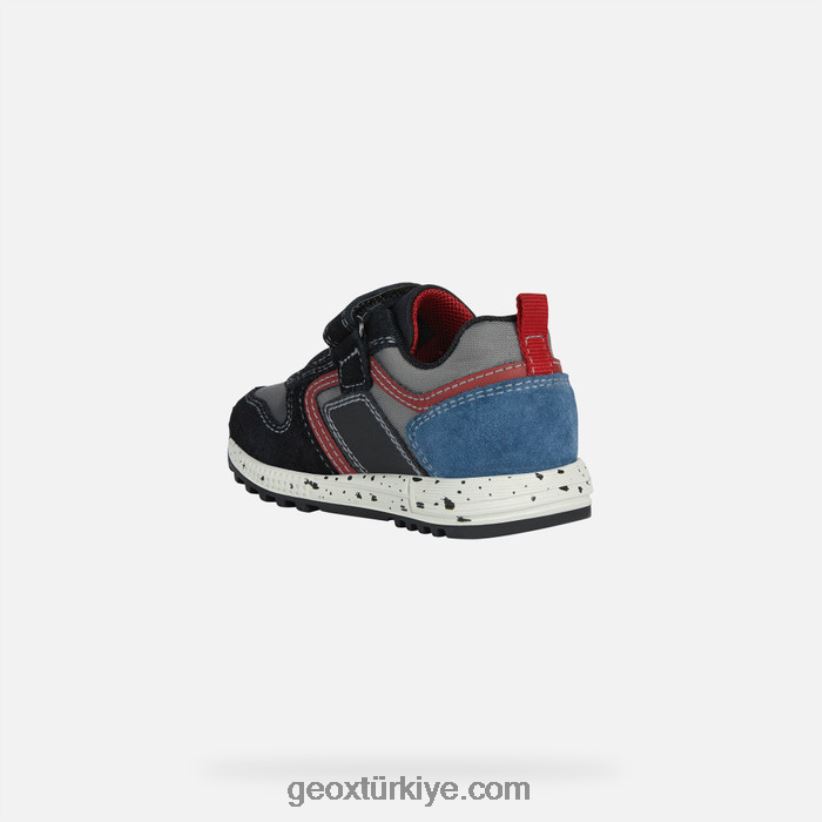 alben yürümeye başlayan çocuk siyah/koyu kırmızı Geox B60TP61639