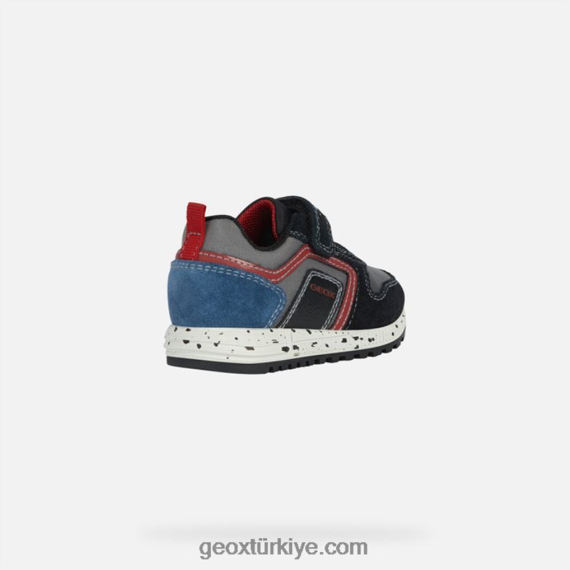 alben yürümeye başlayan çocuk siyah/koyu kırmızı Geox B60TP61639