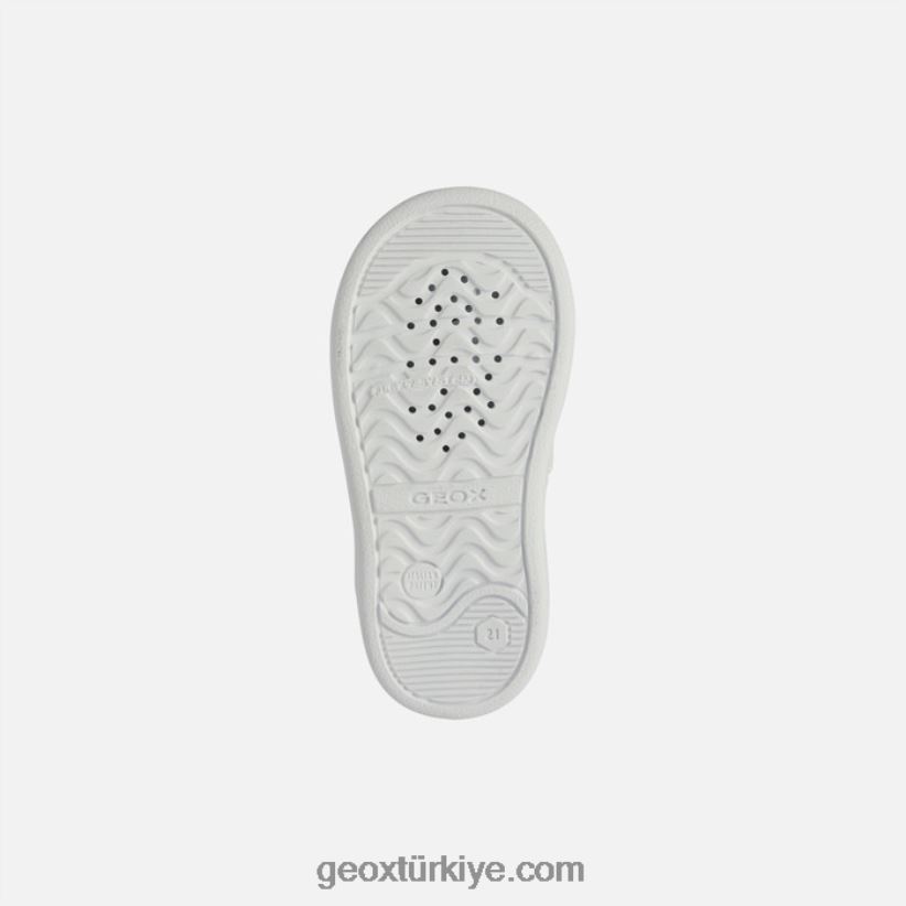 djrock yürümeye başlayan çocuk Beyaz kırmızı Geox B60TP61579