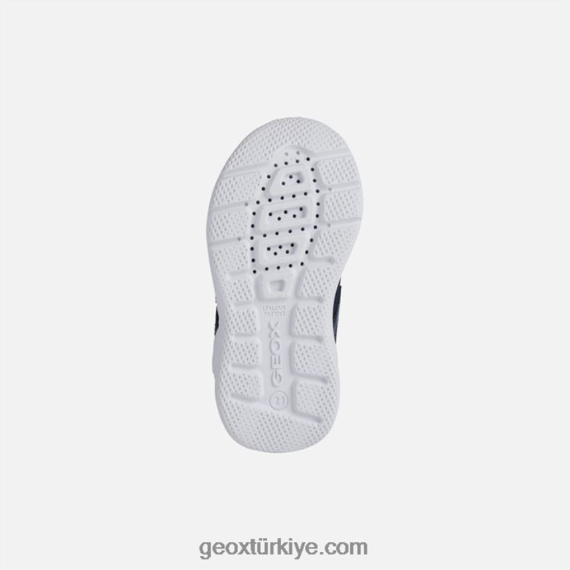 hızlı koşan bebek lacivert/dk gümüş Geox B60TP61527