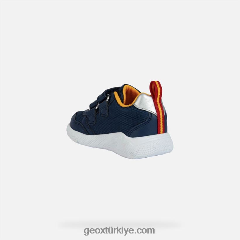 hızlı koşan bebek lacivert/sarı Geox B60TP61451