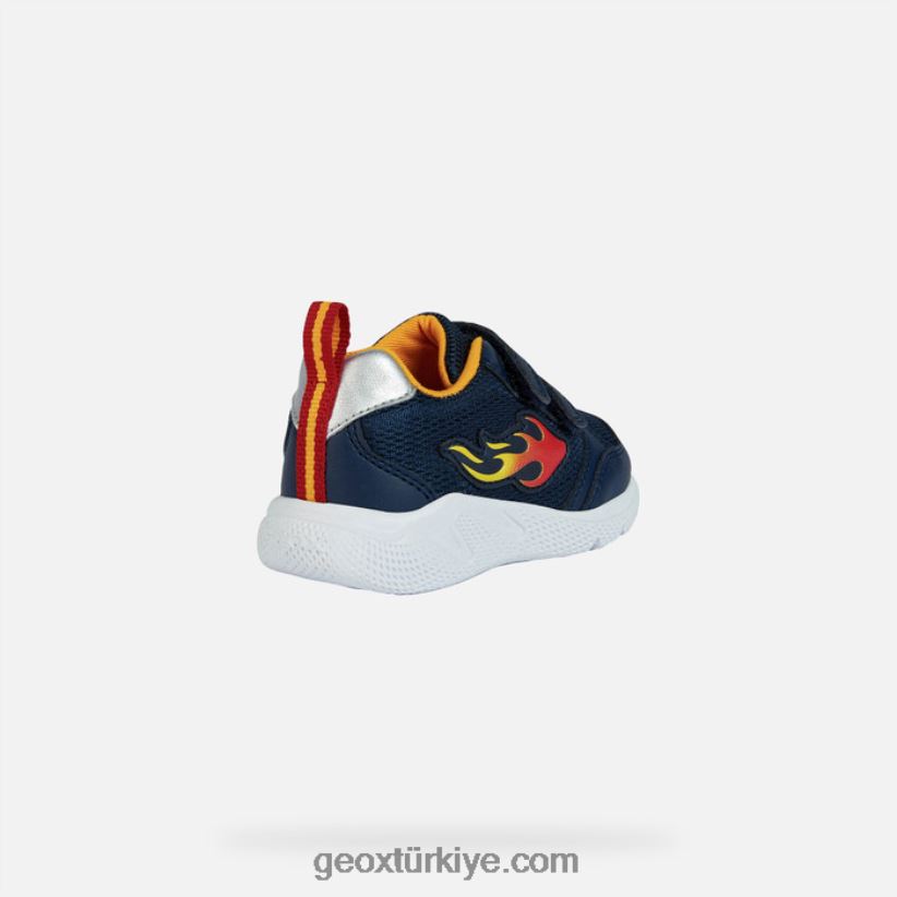 hızlı koşan bebek lacivert/sarı Geox B60TP61451