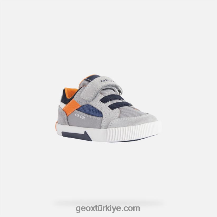 kivi yürümeye başlayan çocuk açık gri/turuncu Geox B60TP61592
