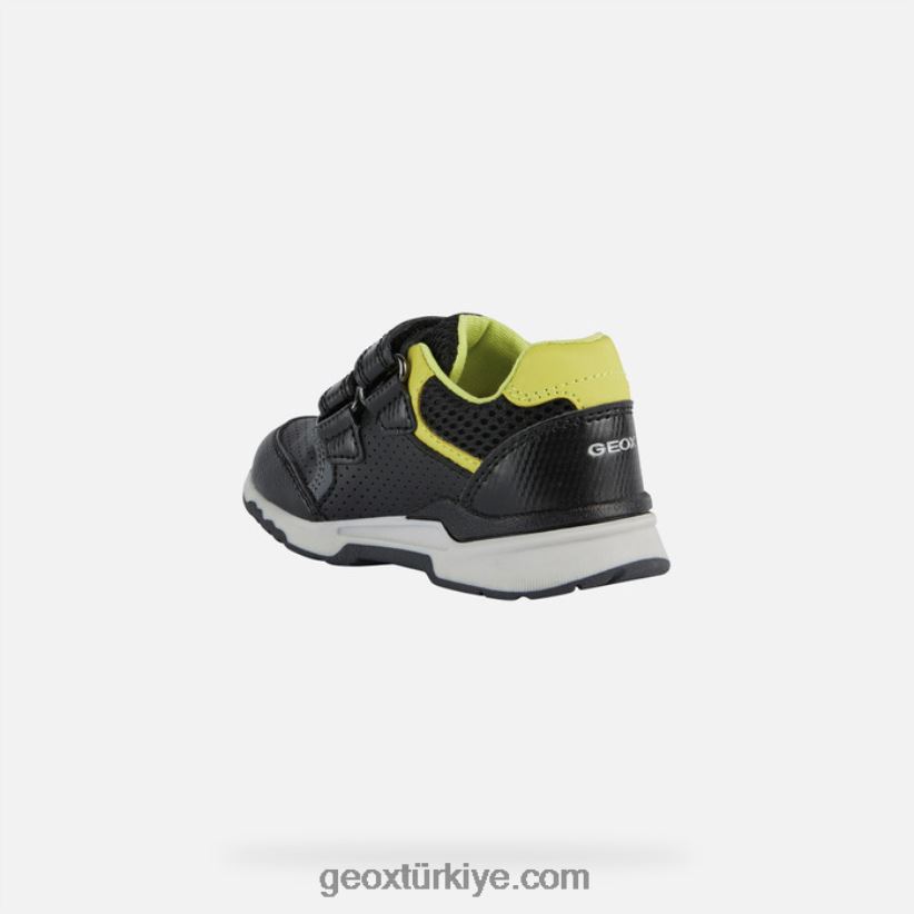 pirip yürümeye başlayan çocuk siyah/kireç yeşili Geox B60TP61493