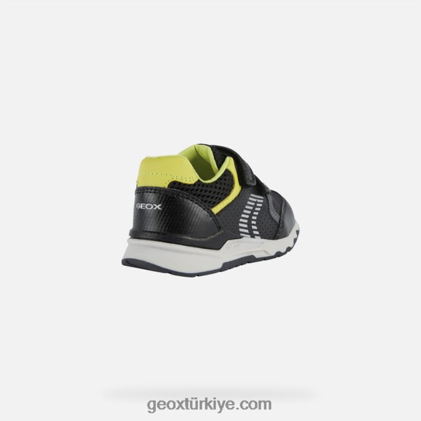 pirip yürümeye başlayan çocuk siyah/kireç yeşili Geox B60TP61493