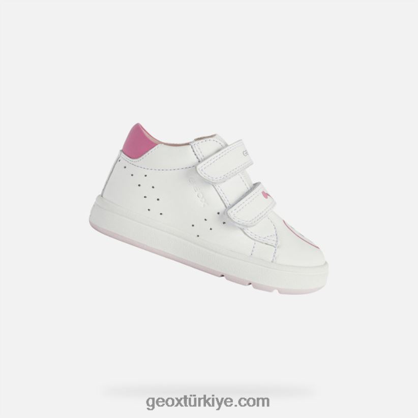 biglia bebek beyaz/fuşya Geox B60TP61524