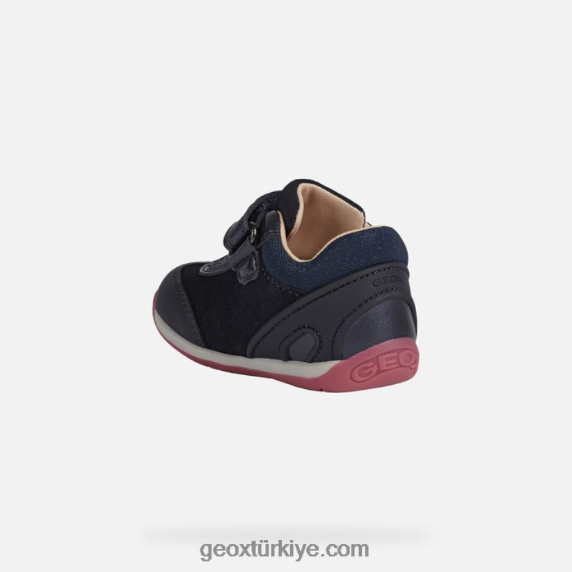 her kız bebek koyu lacivert/fuşya Geox B60TP61656