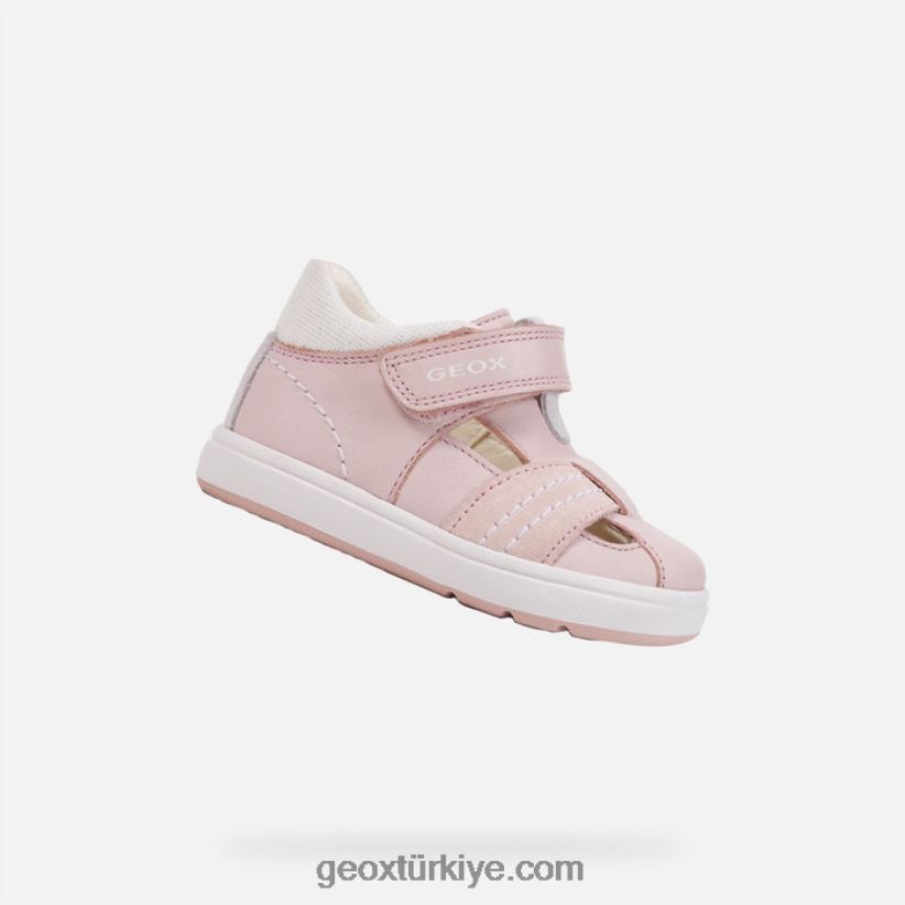 kız bebek açık gül/beyaz Geox B60TP61543