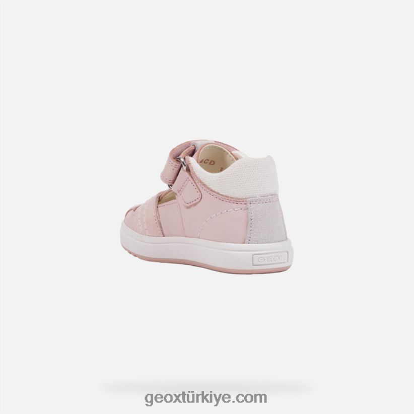 kız bebek açık gül/beyaz Geox B60TP61543