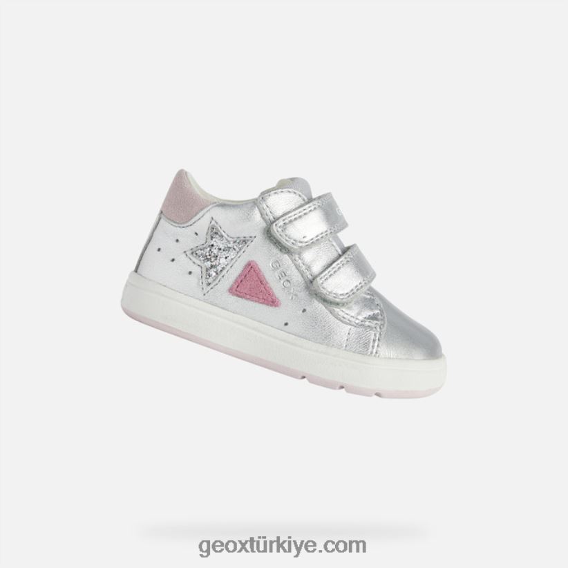 kız bebek gümüş/fuşya Geox B60TP61643