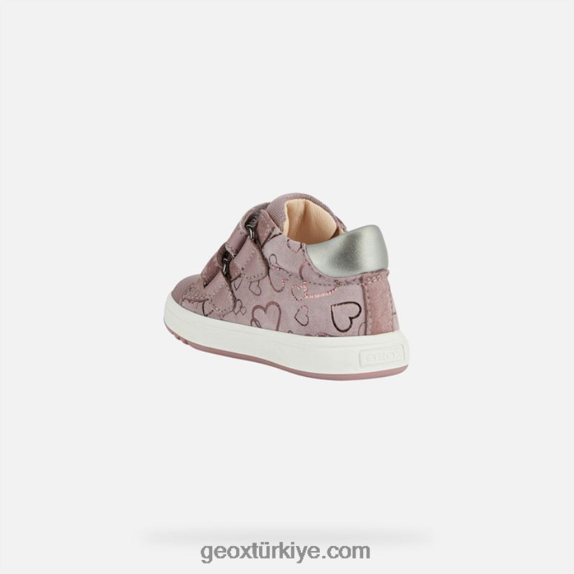 kız bebek koyu gül/gümüş Geox B60TP61510