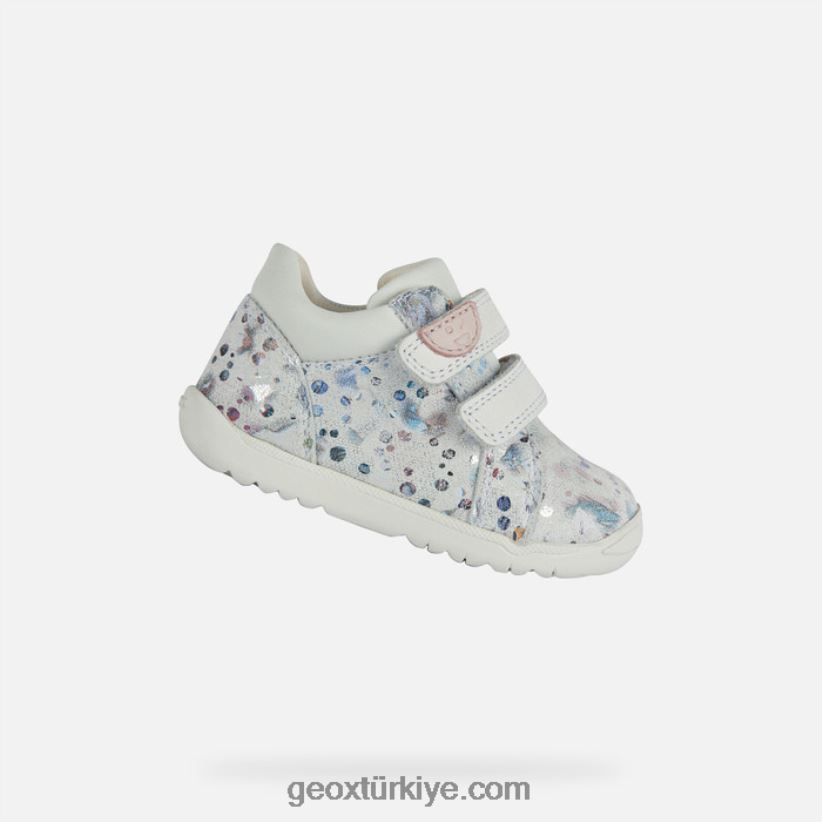 macchia kız bebek beyaz Geox B60TP61585