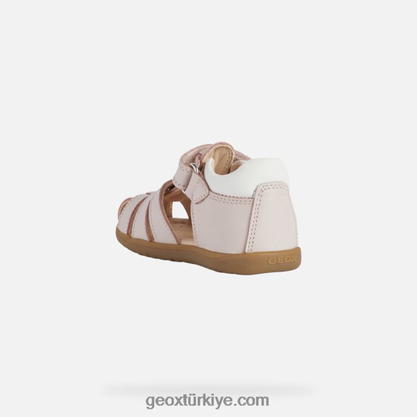 sandal macchia kız bebek açık gül Geox B60TP61626