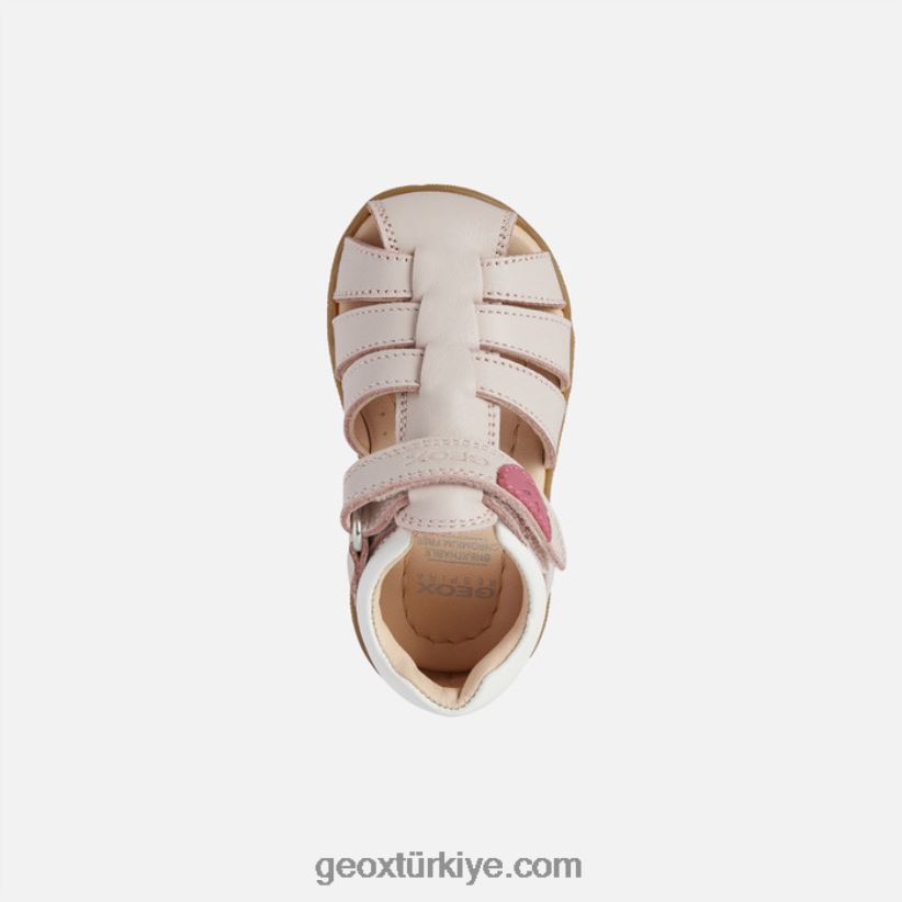 sandal macchia kız bebek açık gül Geox B60TP61626