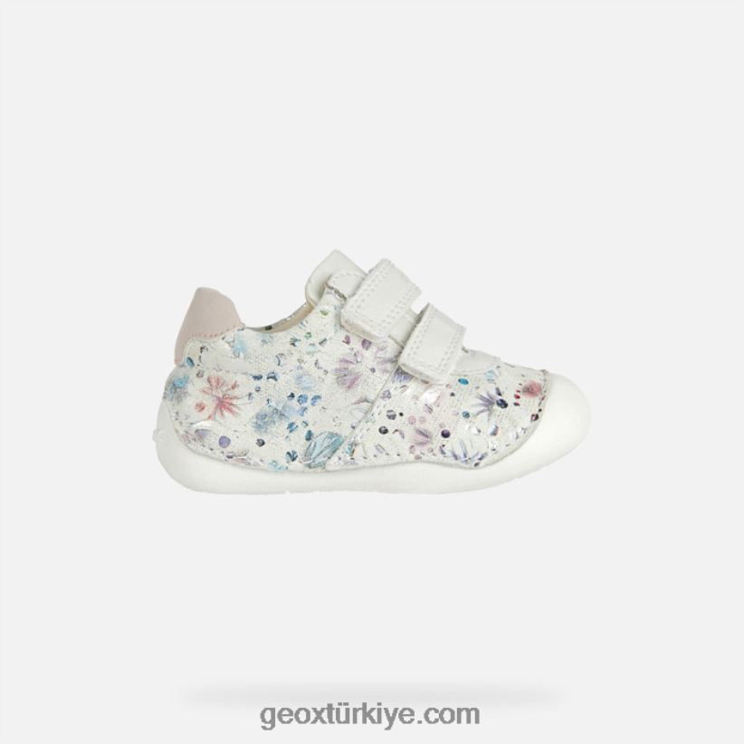 tutim yürümeye başlayan çocuk Beyaz kapalı Geox B60TP61612