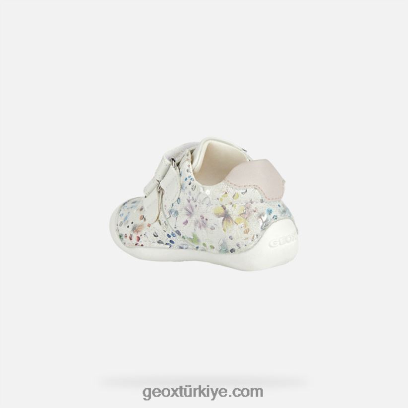tutim yürümeye başlayan çocuk Beyaz kapalı Geox B60TP61612