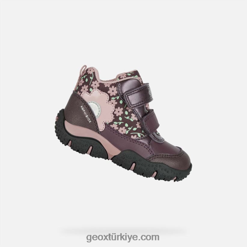 baltık abx yürümeye başlayan çocuk erik/koyu pembe Geox B60TP61482