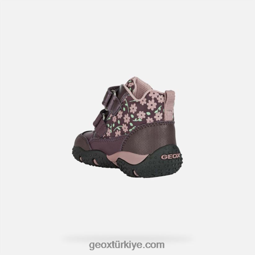 baltık abx yürümeye başlayan çocuk erik/koyu pembe Geox B60TP61482