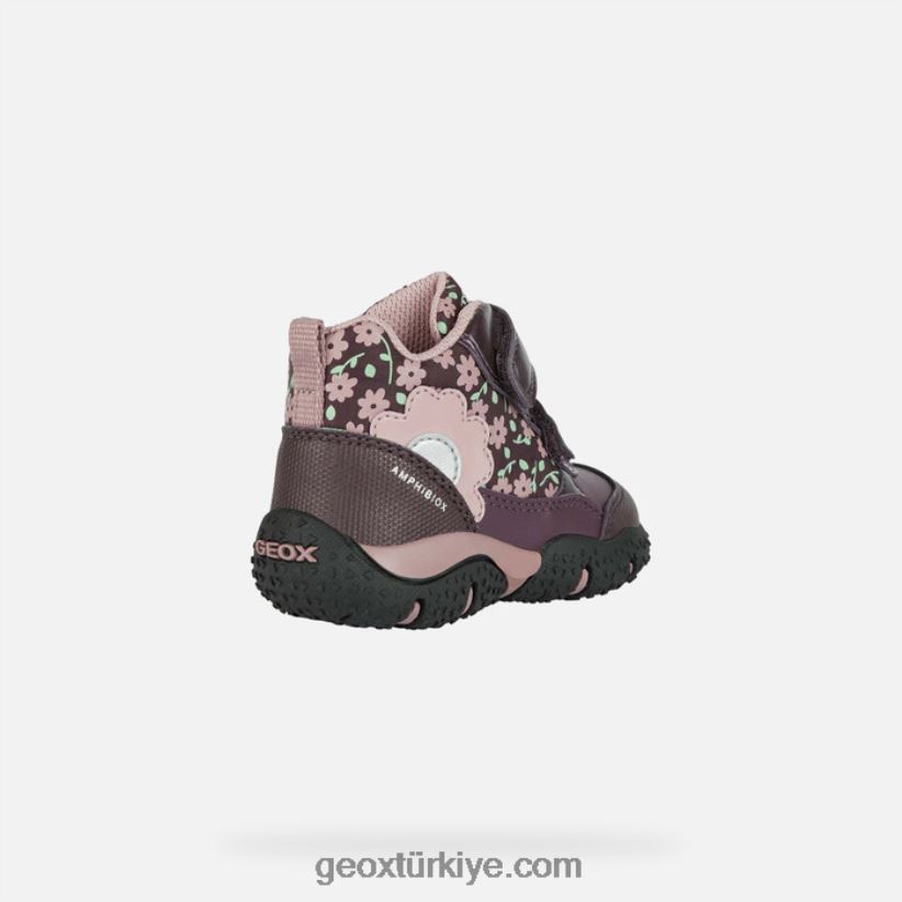 baltık abx yürümeye başlayan çocuk erik/koyu pembe Geox B60TP61482