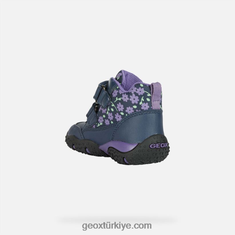 baltık abx yürümeye başlayan çocuk lacivert/mor Geox B60TP61481