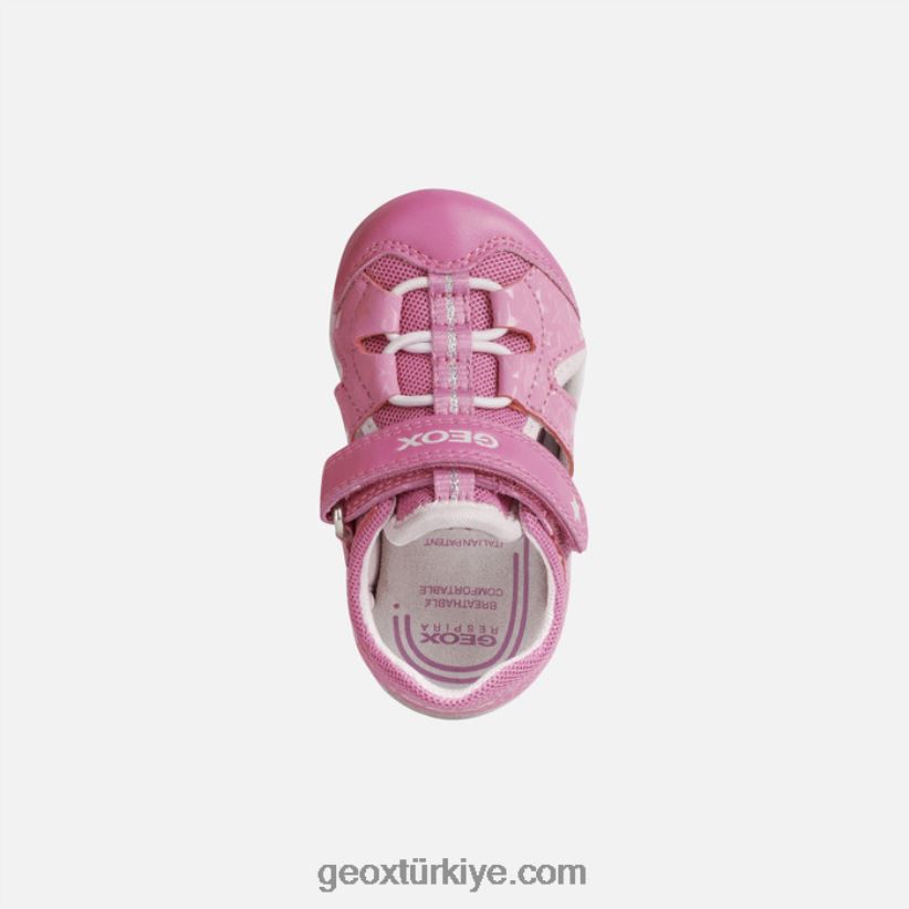 sandal agasim yürümeye başlayan çocuk fuşya/pembe Geox B60TP61513