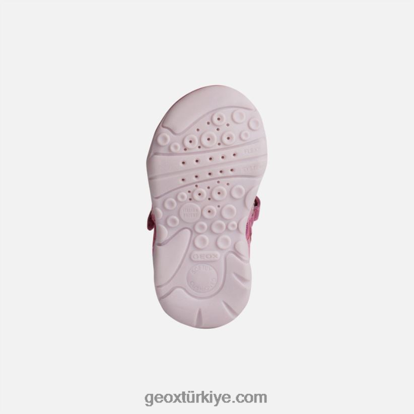 sandal agasim yürümeye başlayan çocuk fuşya/pembe Geox B60TP61513
