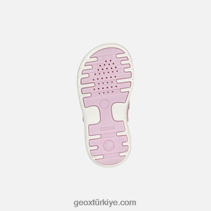 sandal delhi yürümeye başlayan çocuk gül/gümüş Geox B60TP61521