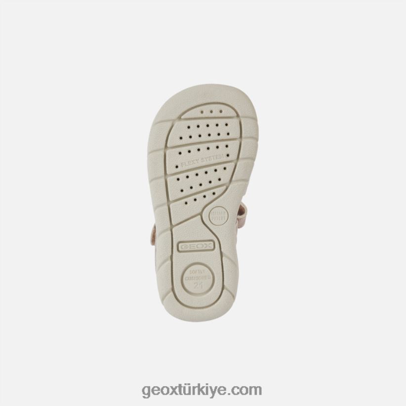 sandalet alul yürümeye başlayan çocuk açık gül Geox B60TP61600