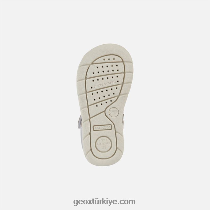 sandalet alul yürümeye başlayan çocuk gümüş Geox B60TP62036