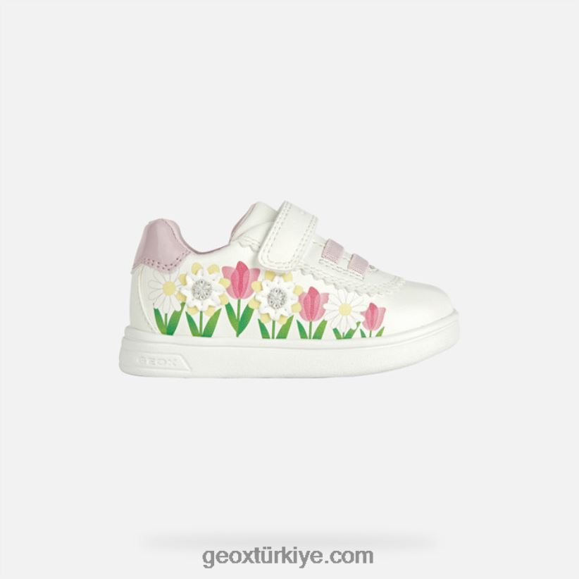 djrock yürümeye başlayan çocuk beyaz/çok renkli Geox B60TP62010