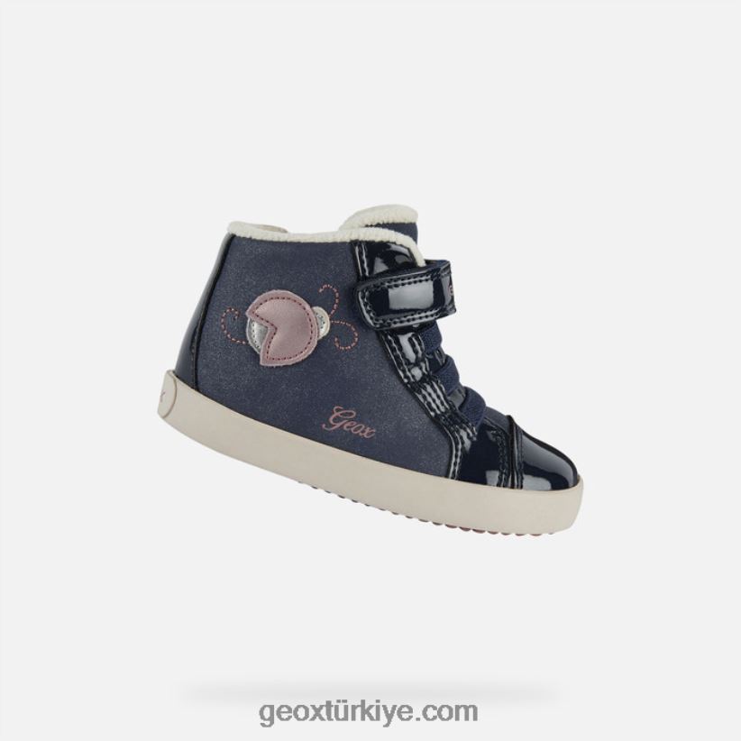 gisli yürümeye başlayan çocuk lacivert/koyu pembe Geox B60TP61570