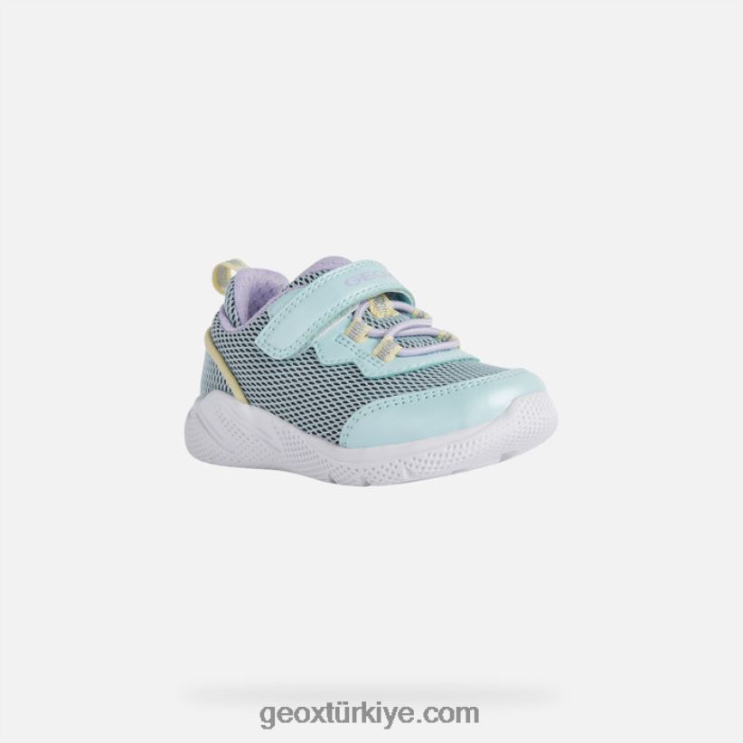 hızlı koşan bebek deniz yeşili/lt sarı Geox B60TP61437