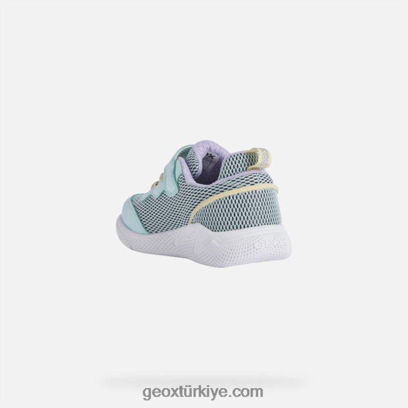hızlı koşan bebek deniz yeşili/lt sarı Geox B60TP61437