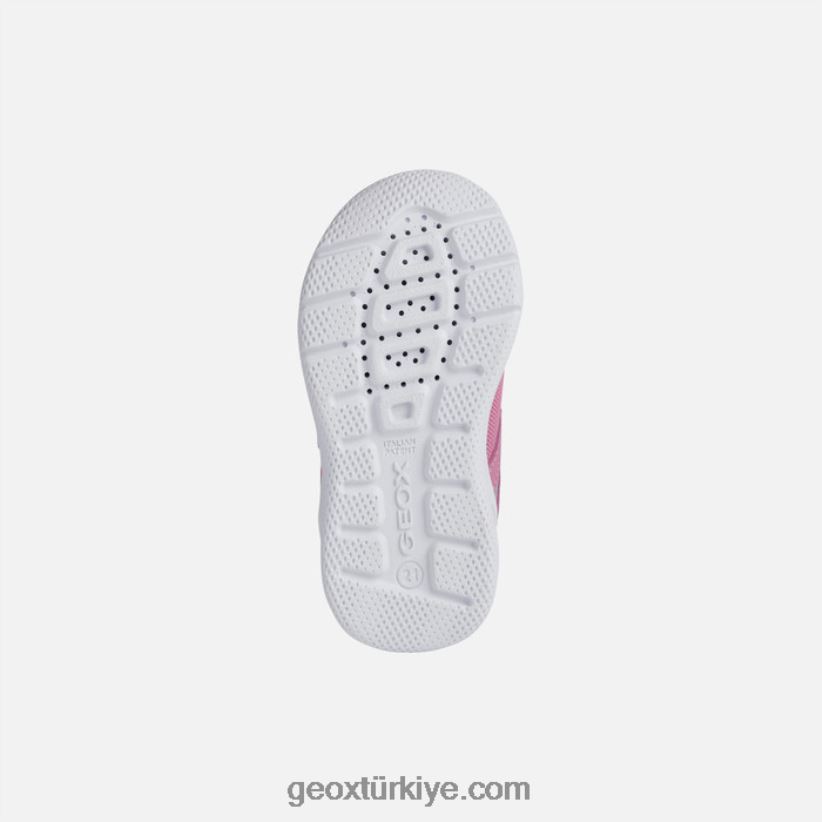hızlı koşan bebek fuşya/gümüş Geox B60TP61558