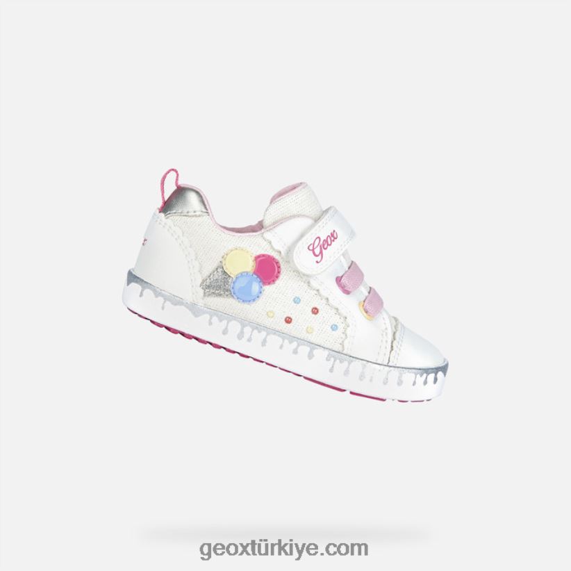 kivi yürümeye başlayan çocuk beyaz Geox B60TP61530