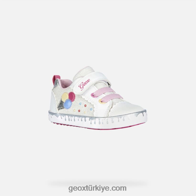 kivi yürümeye başlayan çocuk beyaz Geox B60TP61530