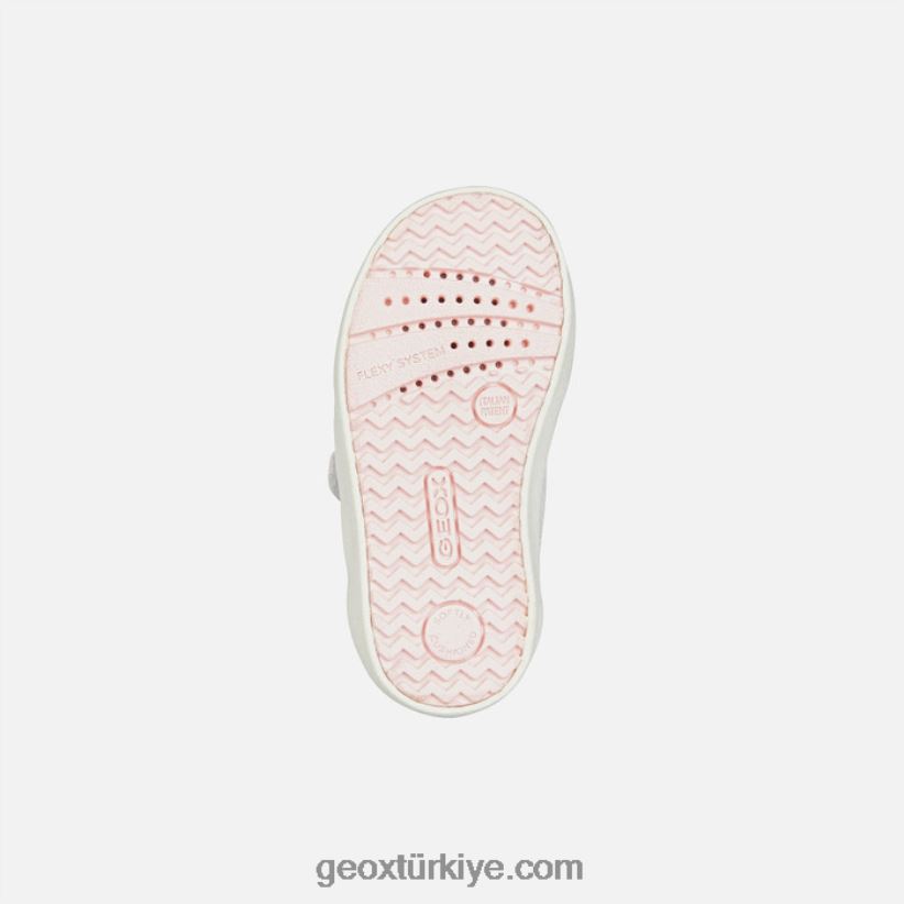 kivi yürümeye başlayan çocuk beyaz/açık gül Geox B60TP62015