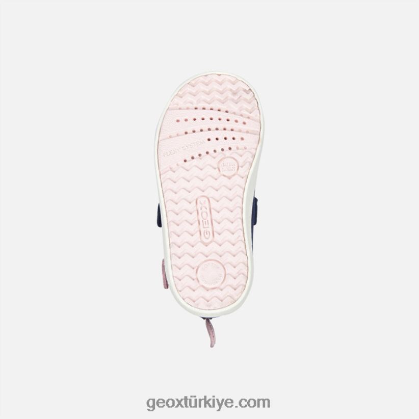 kivi yürümeye başlayan çocuk lacivert/pembe Geox B60TP62019
