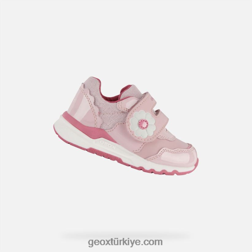 pirip yürümeye başlayan çocuk açık pembe/fuşya Geox B60TP61594