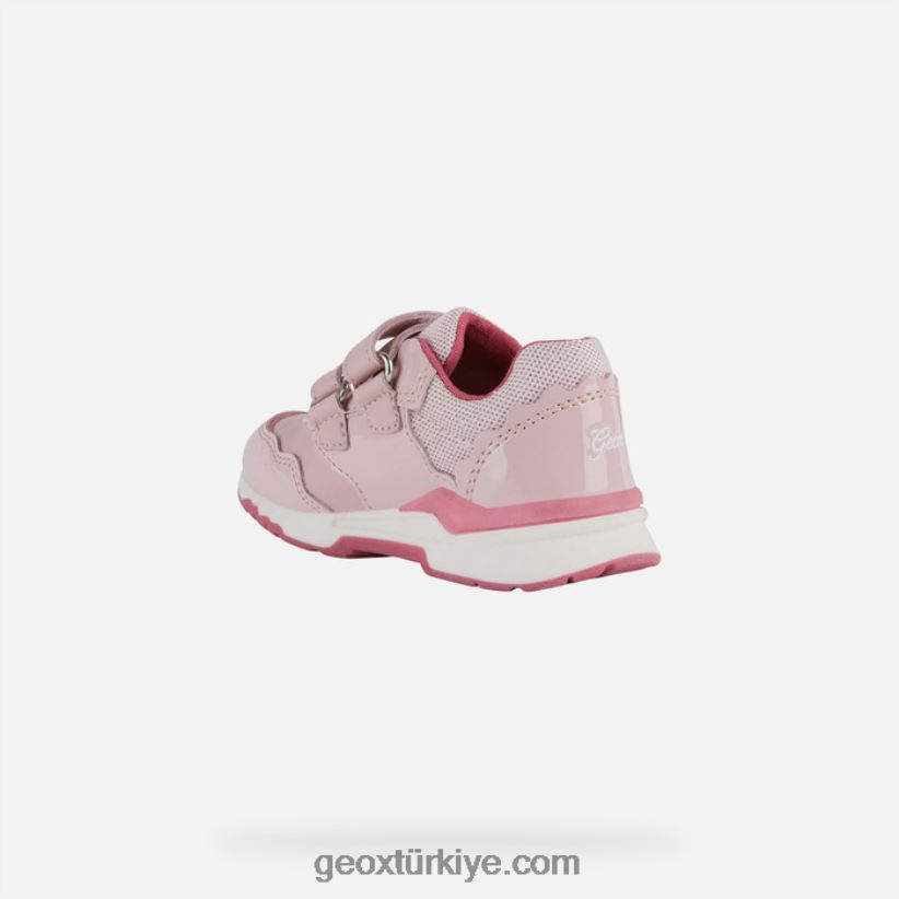 pirip yürümeye başlayan çocuk açık pembe/fuşya Geox B60TP61594