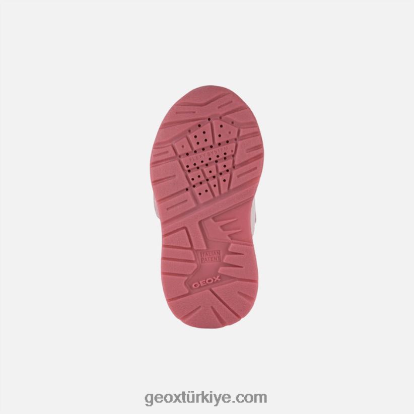 pirip yürümeye başlayan çocuk açık pembe/fuşya Geox B60TP61594