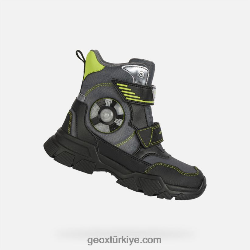 nevegal abx çocuğu koyu gri/kireç Geox B60TP61409