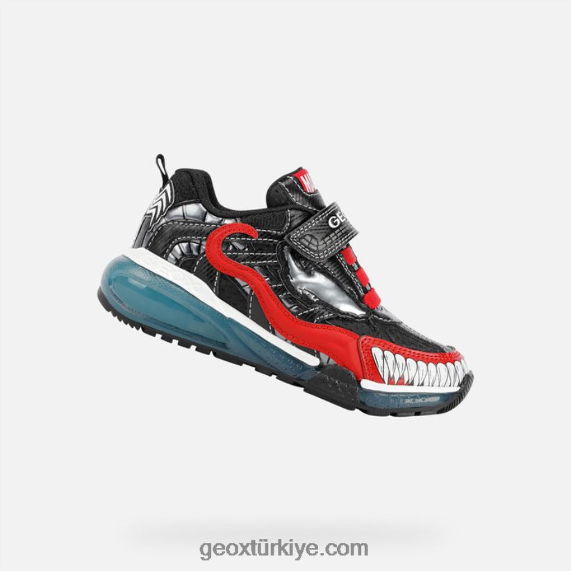 Bayonyc genç siyah kırmızı Geox B60TP61023